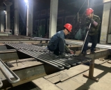 垂直水冷壁管片（8m）|φ32×8mm，截距62.5mm，5連根，總長(zhǎng)8m|15CrMoG